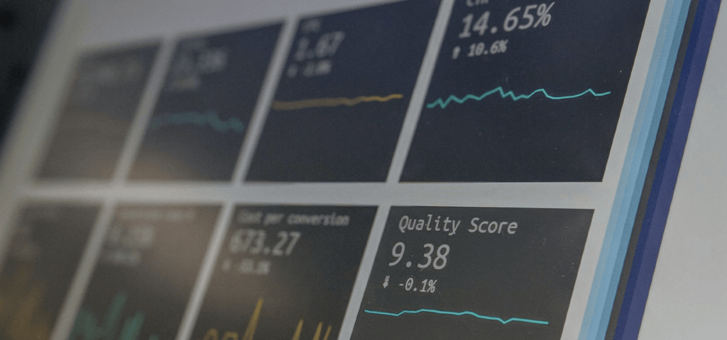 dashboard of metrics